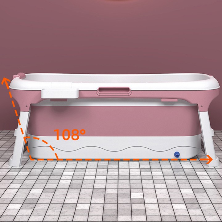 Bồn Tắm Gấp Gọn Người Lớn Chất Liệu Silicon Cao Cấp, Thiết Kế Chắc Chắn, An Toàn Có Thể Làm Bể Bơi Trẻ Em