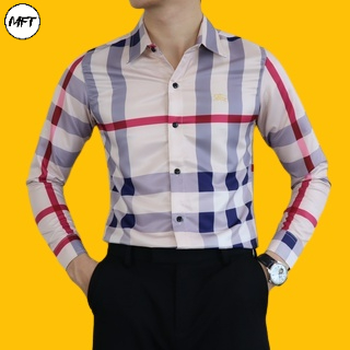 Áo sơ mi sọc caro tay dài, áo sơ mi đi làm hợp thời trang, chuẩn form hàn quốc
