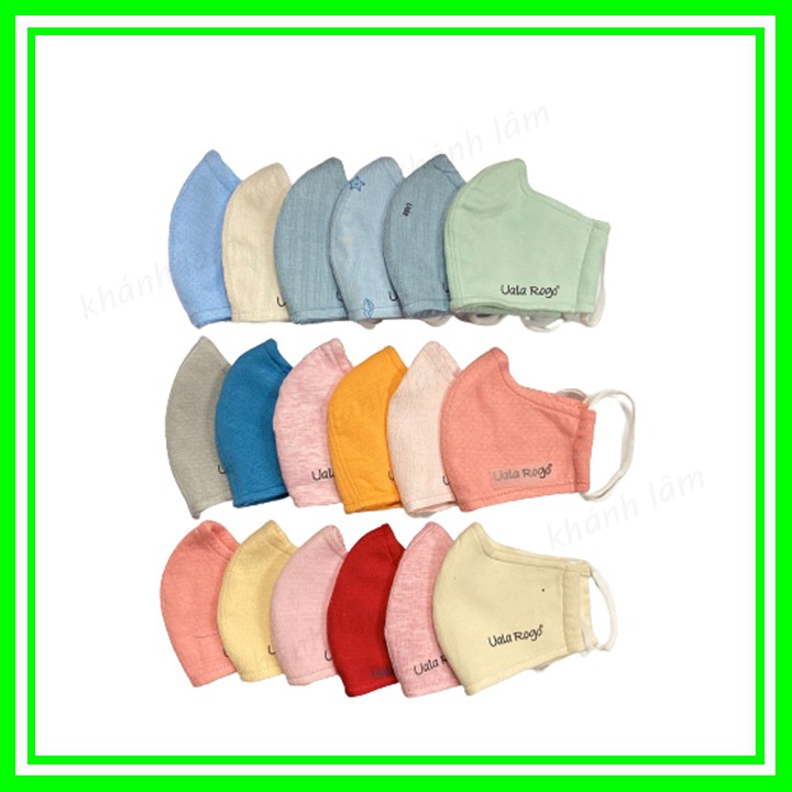 Khẩu trang UALA & ROGO sợi tre 4 lớp (2 chiếc /1 set )