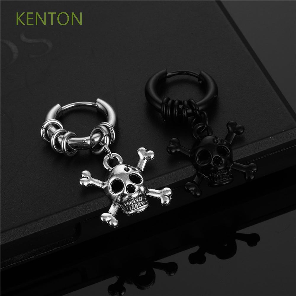 KENTON Cool Dangle Earrings Punk Scorpion Cross Earrings Women Pendant Stainless Steel Men Gothic Hip Hop Fashion Jewelry