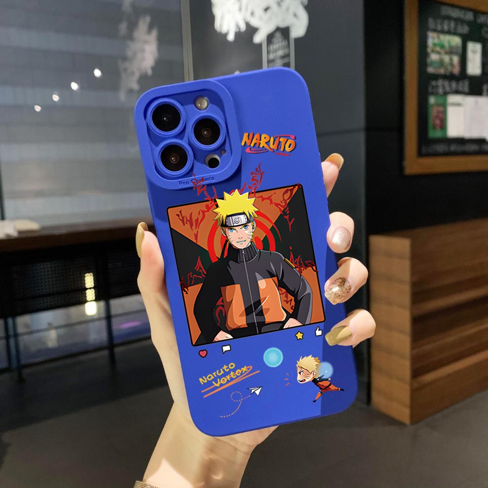 Ốp Điện Thoại Góc Vuông Hình Uchiha Sasuke Naruto Cho Xiaomi Redmi Note 11 Pro 5G 11S 10 Pro 4G 10S Redmi 10C 9C A1