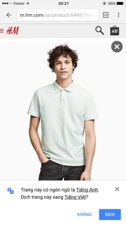 Áo thun Polo HM