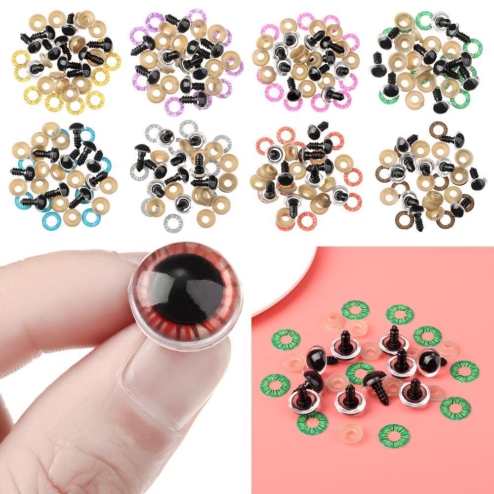 Set 10 / 5 Cặp Mắt Nhựa Chất Lượng Cao Trang Trí Đồ Chơi Búp Bê DIY