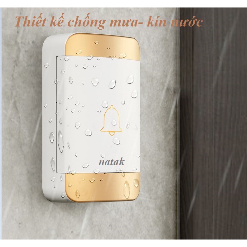 Chuông cửa không dây cao cấp -hàng chính hãng , Bảo hành 12 tháng