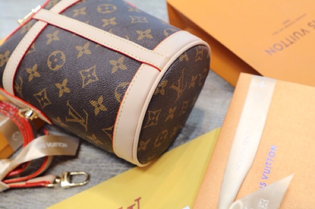 Túi xách nữ hoa nâu xô hothit da mềm fullbox