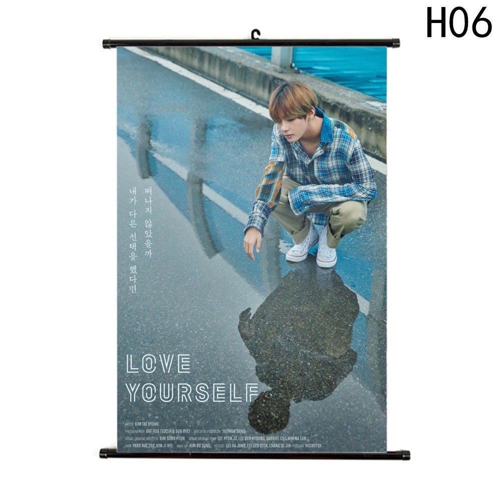 Poster treo tường trang trí hình nhóm BTS