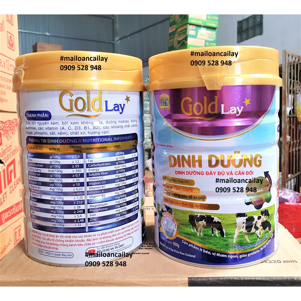 Sữa bột Gold Lay Dinh Dưỡng 900g