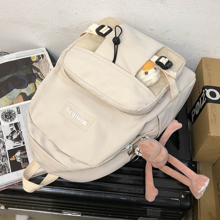 Balo Nữ 💖𝐅𝐑𝐄𝐄 𝐒𝐇𝐈𝐏💖 Balo Thời Trang Nam Nữ Chất Vải Oxford Cao Cấp Vừa A4 Size 39*31CM FORM VỪA