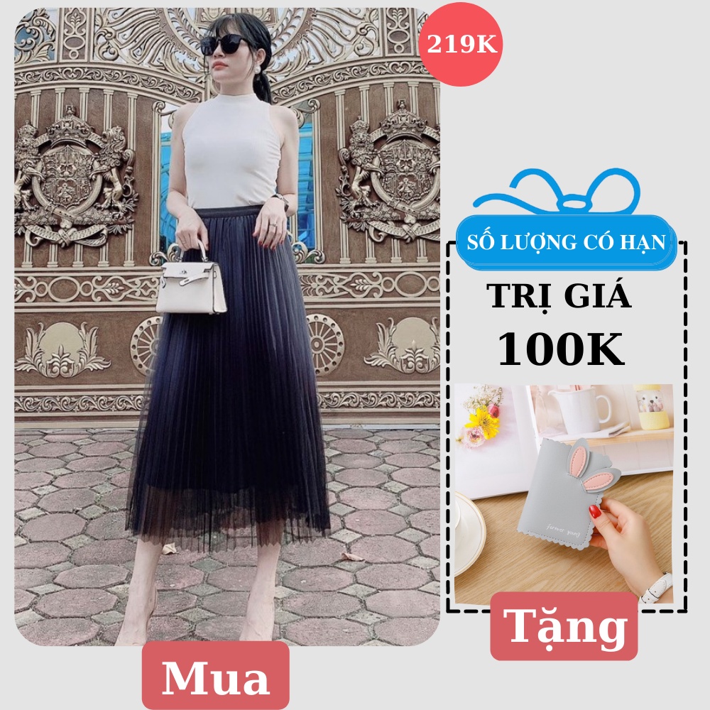 Chân Váy Loang Xếp Ly Dáng dài Màu Xanh Loang Hàng Loại 2 Đẹp,Chân Váy Dáng Dài Nhiều Màu Thời Trang Nhất Năm 2021
