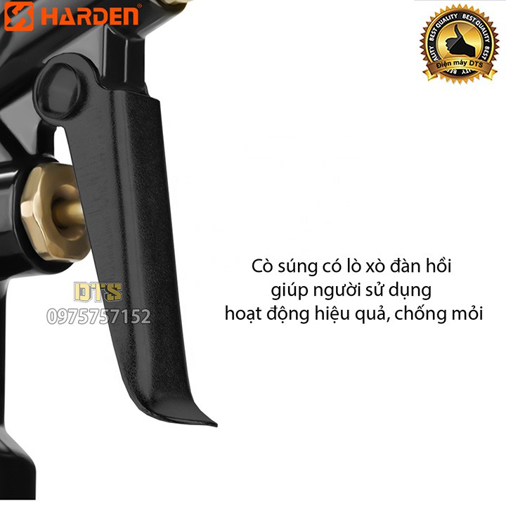 Súng bơm lốp cao cấp mặt đồng hồ dầu, súng bơm hơi công nghiệp HARDEN TOP FINE đo áp suất lốp xe ô tô xe máy máy nén khí