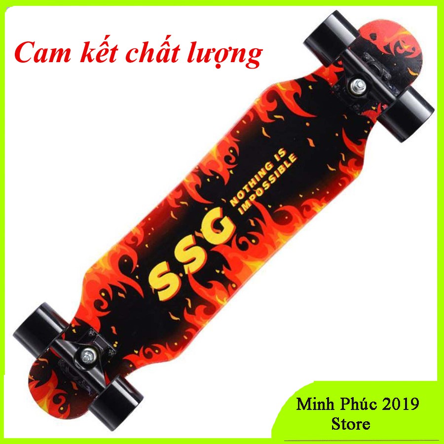 Ván Trượt Thể Thao cho người lớn Sport &amp; Dancing Mini Freeride Longboard Skating 80 cm - Ván Trượt Có Nhám Chống Trượt