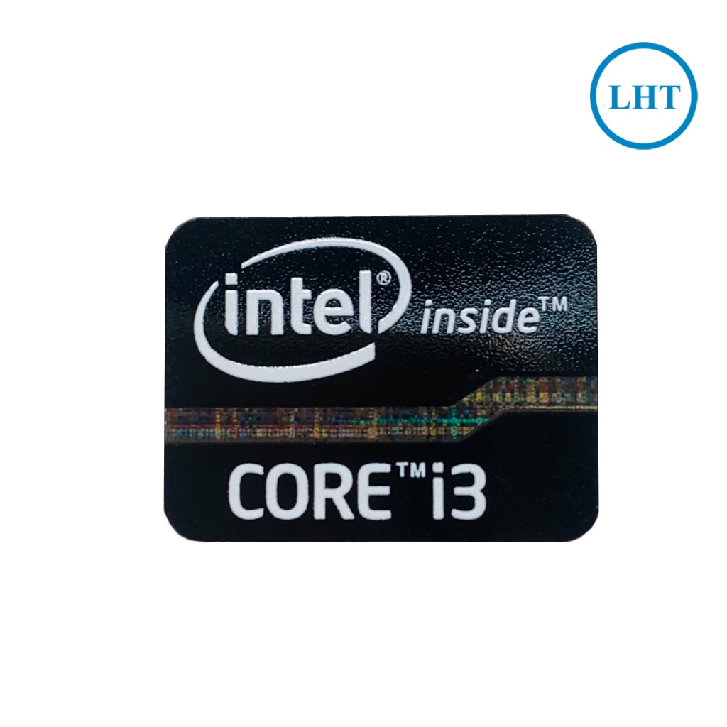 Thay Tem Máy Tính, tem Laptop Core i3 Thế Hệ 2 - 3 màu Đen