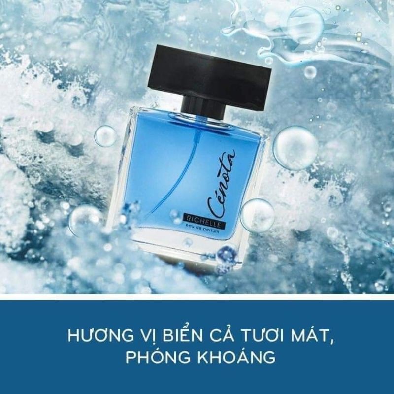 NƯỚC HOA NAM RICHELLE CENOTA PHÁP HƯƠNG BIỂN CẢ PHÓNG KHOÁNG NAM TÍNH VUI VẺ CUỐN HÚT - 50ml