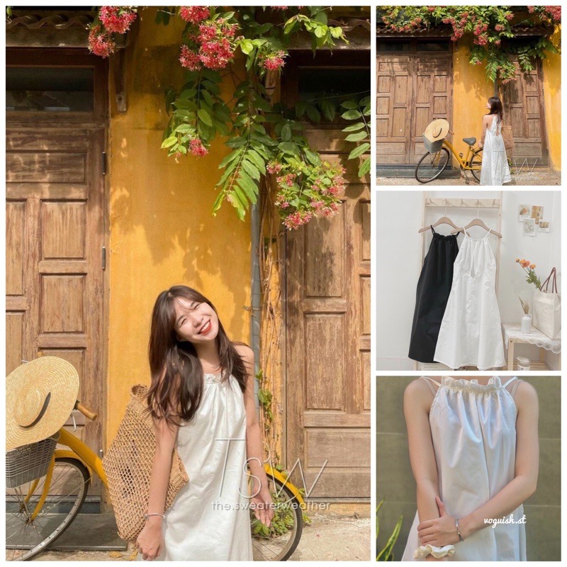 (loại 1) VÁY MAXI DÁNG CHỮ A  CỔ YẾM HỞ LƯNG CHẤT THÔ /GIÁ SIÊU TỐT/ (ẢNH THẬT Ở CUỐI) - HÀNG VỀ LIÊN TỤC MỖI 2 NGÀY | BigBuy360 - bigbuy360.vn