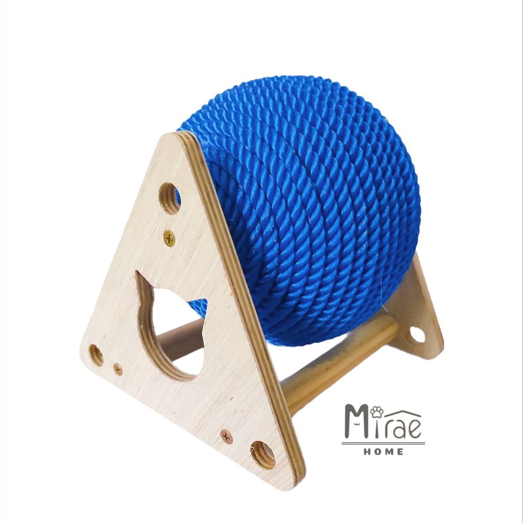 Đồ chơi cào móng hình bóng xoay tròn, bàn cào móng cho mèo bằng gỗ Plywood chất lượng cao CM03 Mirae Home