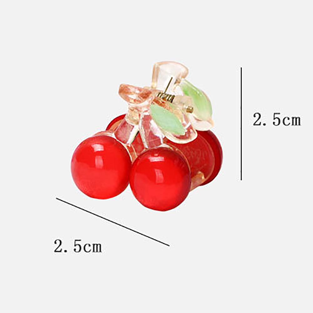 AROMA Kẹp Tóc Nhựa Hình Quả Cherry Thời Trang Cho Nữ