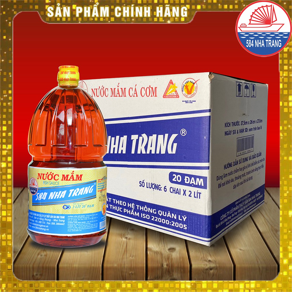 Chai 2 Lít Nước mắm Nhỉ Cá Cơm 20 độ đạm- 584 Nha Trang - Nước mắm Truyền Thống, Date mới nhất