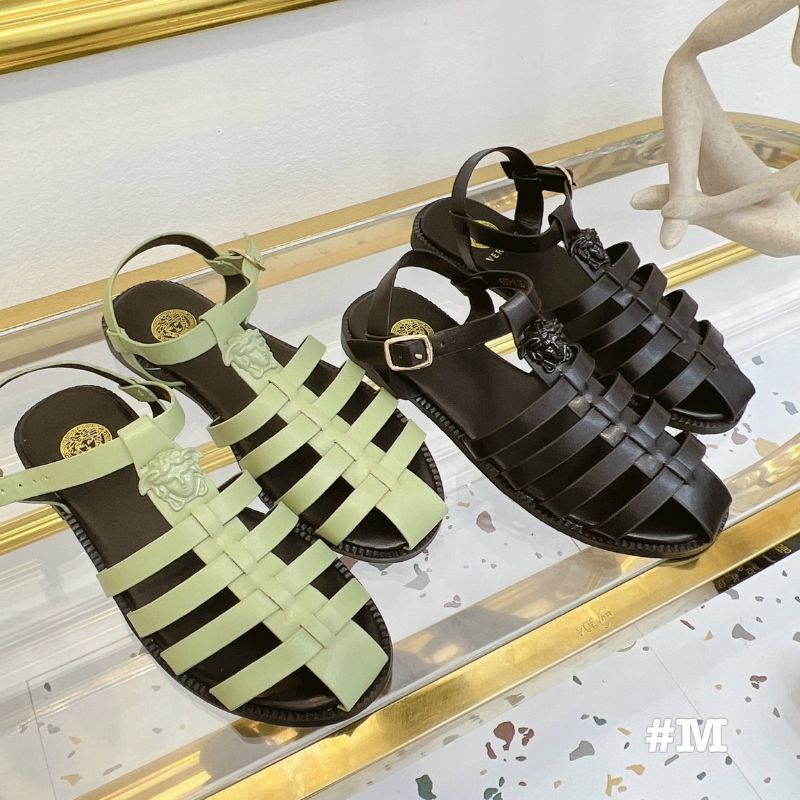 Cb Sandal Rọ Nữ Khoá Mặt Logo Da Mềm Êm Loại 1 Fullbox Bill Túi Cao Cấp