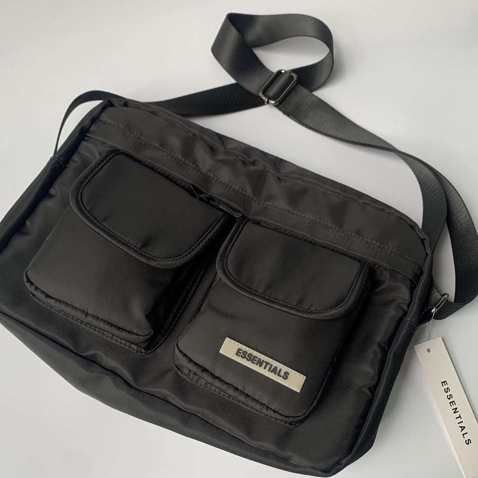Túi đeo chéo Essentials FOG, Cặp đeo hông Fear Of God Essentials Ss2022, Vải Canvas chống nước BapeVN