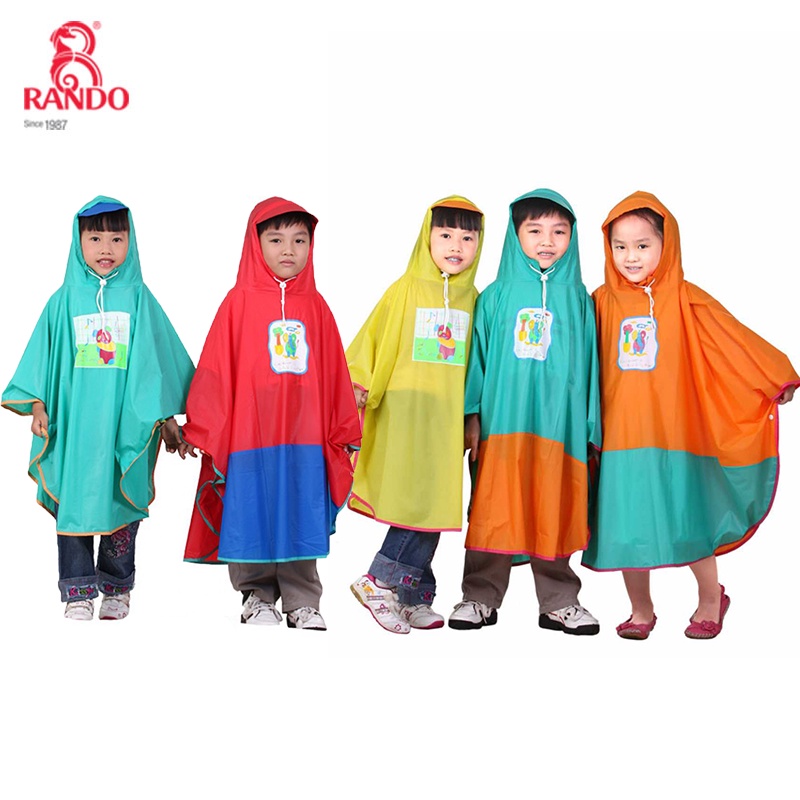 GIAO LIỀN-ÁO MƯA CHO TRẺ EM TỪ 3-12 TUỔI CÁNH BƯỚM RẠNG ĐÔNG