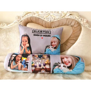 Set gối nằm 35-50cm và gối ôm 65cm in ảnh bé (mẫu Blackpink Lisa)