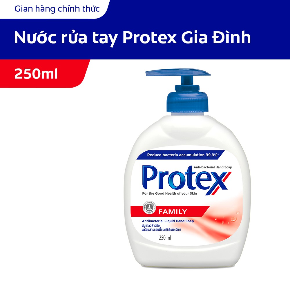 Nước rửa tay diệt khuẩn Protex Family 250ml/chai dành cho gia đình | BigBuy360 - bigbuy360.vn