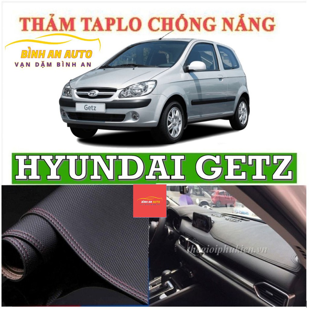 Thảm taplo HYUNDAI GETZ dập vân cacbon cao cấp - Bình An Auto