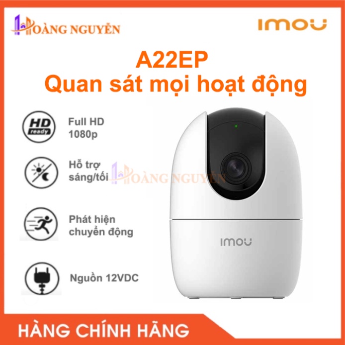 [KÈM THẺ NHỚ] Camera Wifi IMOU C22EP + A22EP - Phát Hiện Chuyển Động, Đàm Thoại 2 Chiều, Hồng Ngoại 10M, Hỗ Trợ Thẻ 128G | BigBuy360 - bigbuy360.vn