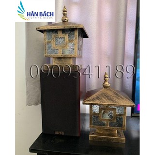 Đèn trụ cổng : Đèn ngoài trời D200 màu đồng HB03AV TẶNG KÈM BÓNG
