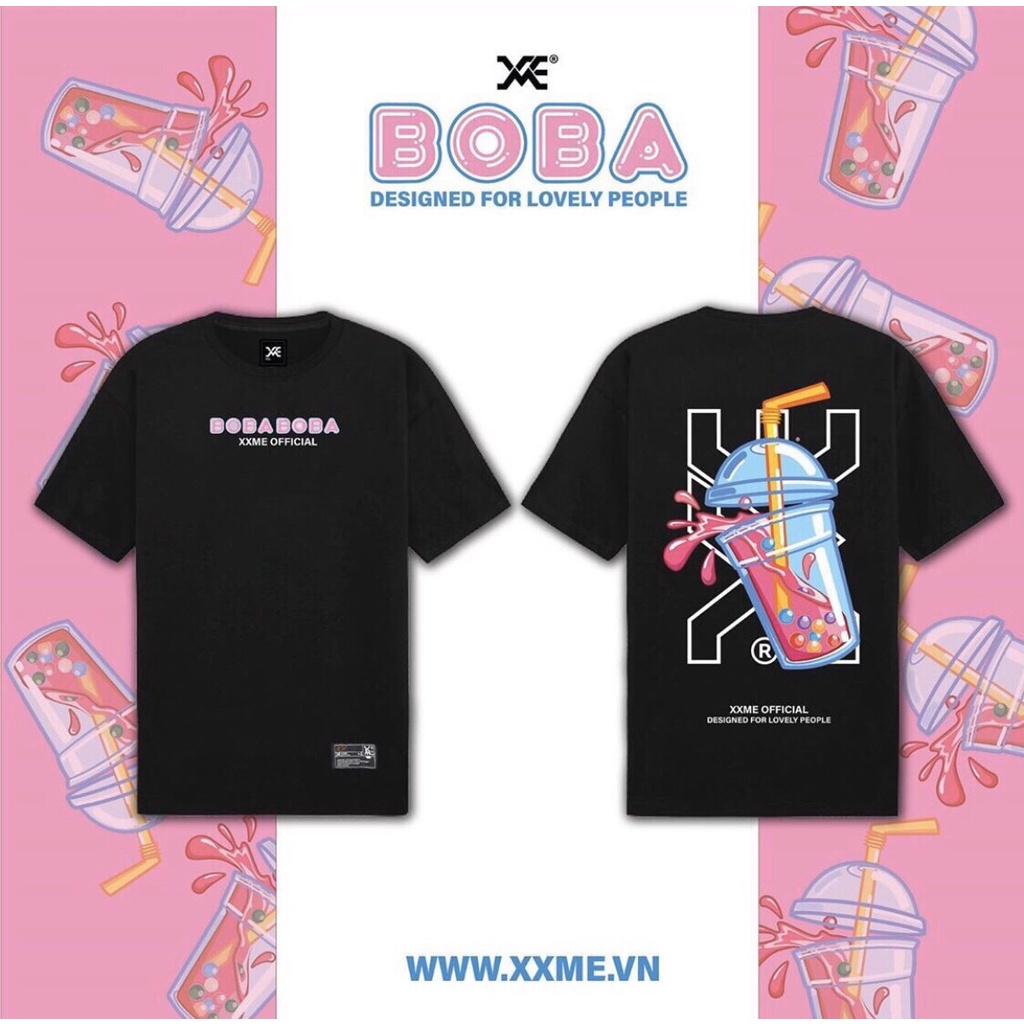 Áo Thun BOBA nam nữ Unisex from rộng cao cấp bền màu 1Kenz