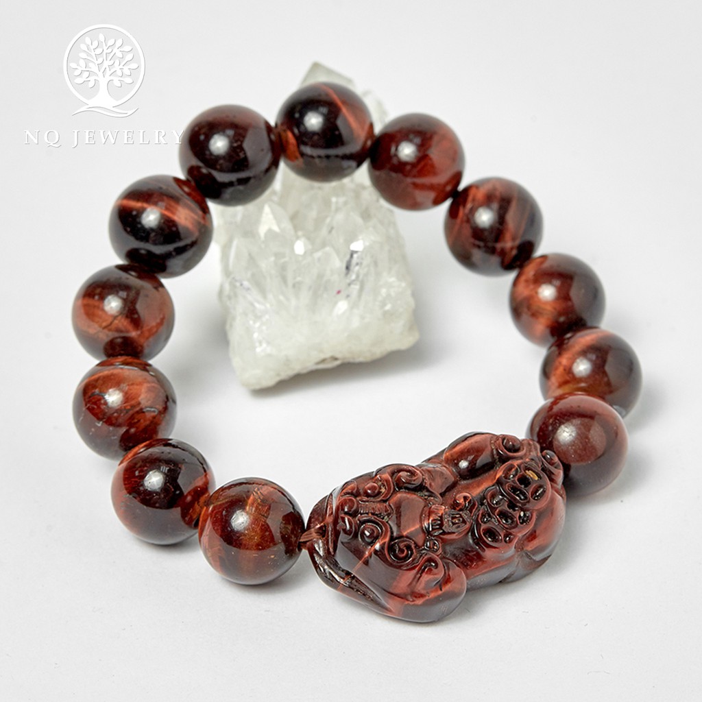 Vòng tay nam charm tỳ hưu đá - NQ Jewelry