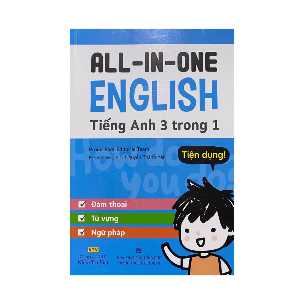 Sách - All in One English - Tiếng Anh 3 trong 1 - Kèm 1 đĩa MP3  Nhân Trí thumbnail