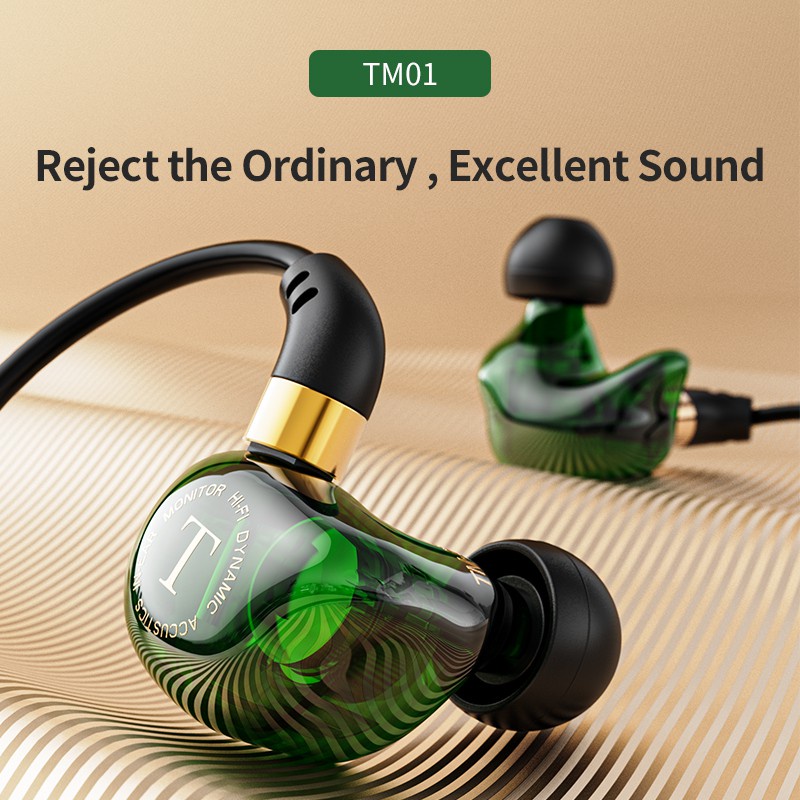 Tai nghe nhét tai có dây SPRISE Tm01 giắc cắm 3.5mm có micro