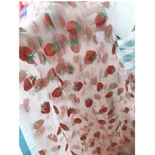 sỉ vải lưới dâu tây