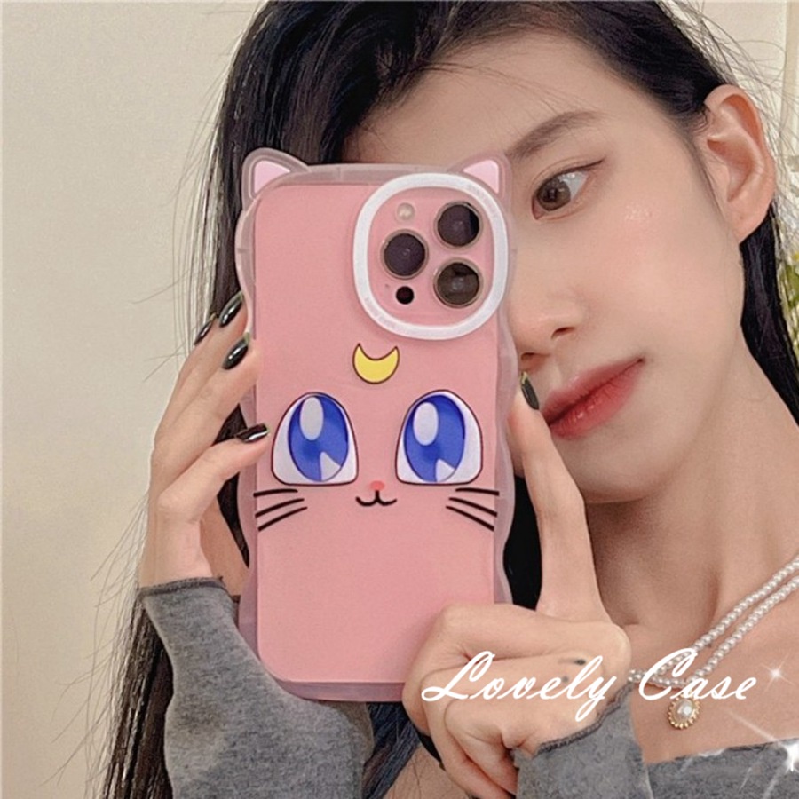 IPhone 14 13 12 11 Pro Max X XR Xs Max 8 7 6 6s Plus SE 2020 Ốp Điện Thoại Mềm Trong Suốt Hình Tai Mèo Cho