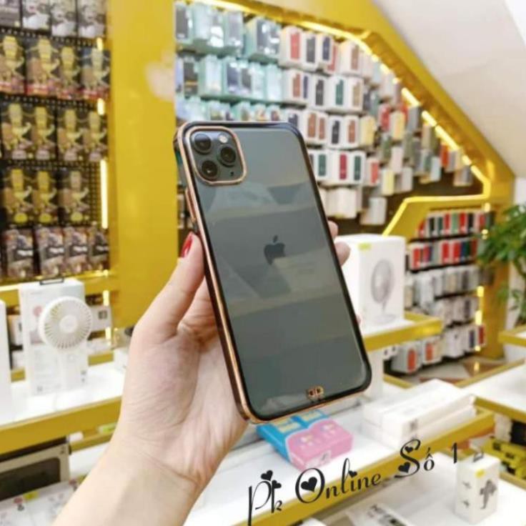 Ốp lưng silicon viền màu Vuông Cạnh Likgus độ Iphone Xs Max,11 Pro max lên iphone 12 Pro Max