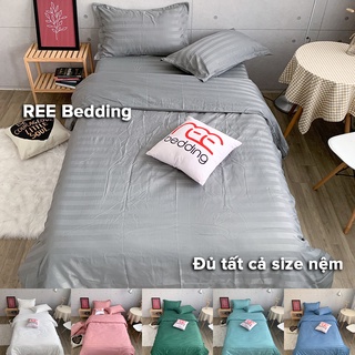 Bộ chăn ga gối REE Bedding CF125 chất Cotton 3F Khách sạn đủ size giường nệm 1m2, 1m4, 1m6, 1m8, 2m