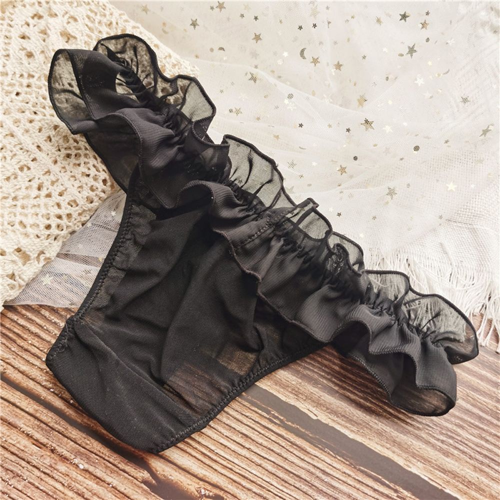 Quần lọt khe bằng vải cotton chiffon eo vừa thoáng khí đính nơ nhiều màu sắc thời trang cho nữ