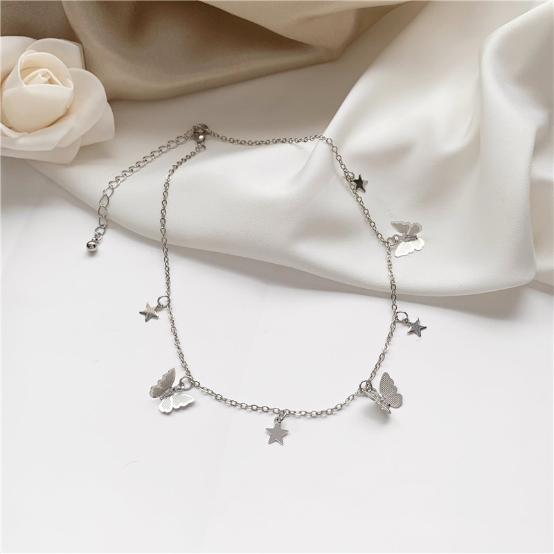 Vòng cổ chocker hình bướm bay