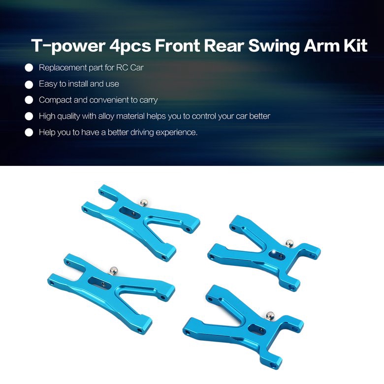 PK T-power 4pcs Front Rear Swing Arm Kit for Wltoys A959/A949/A969/A979/K929-B