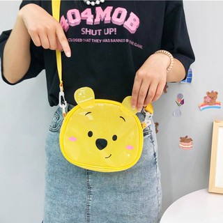 Túi Đeo Chéo Vai Họa Tiết Winnie the Pooh Dễ Thương Thời Trang Hàn Quốc Dành Cho Nữ