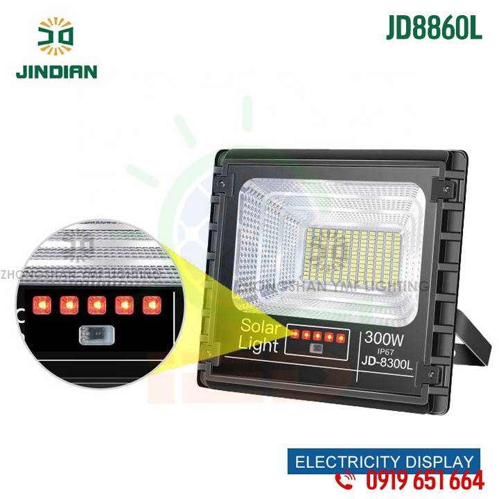 [XẢ KHO THU HỒI VỐN] Đèn năng lượng mặt trời 60W Jindian JD8860L