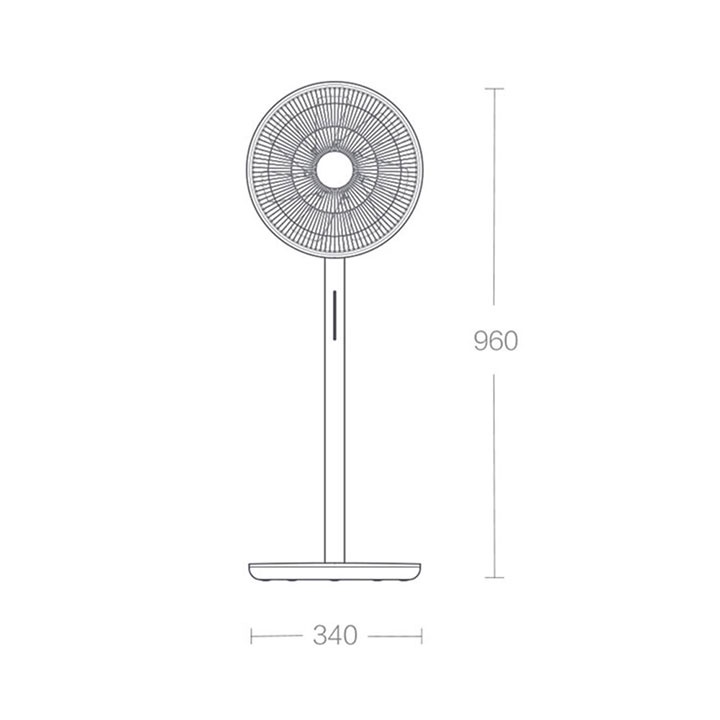 Quạt đứng thông minh Smartmi Gen 3 có pin, có remote - Bảo hành 6 tháng