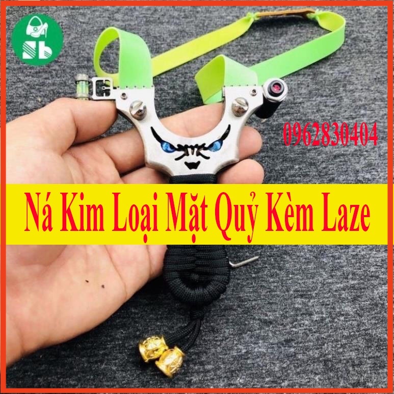 Ná Cao Su Kim Loại Mặt Quỷ Kèm Laze Inox 304