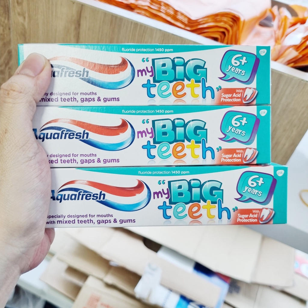 Kem đánh răng‪ cho bé Aquafresh My Big‪ Teeth 50ml từ 6 tuổi‪ trở lên 50ml