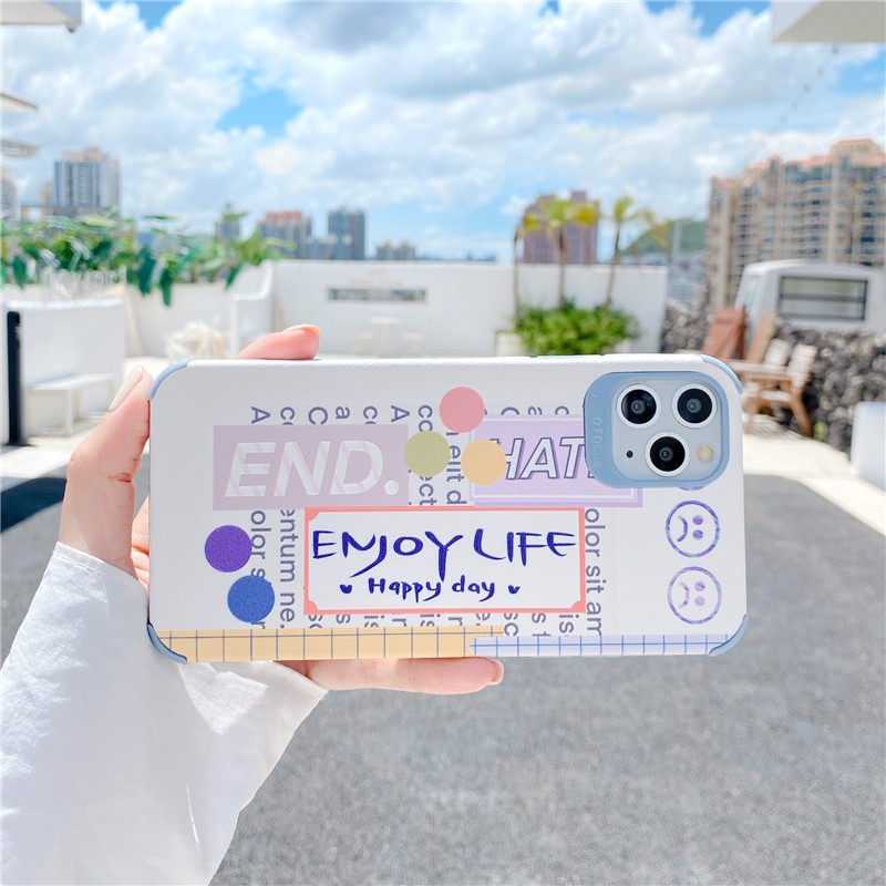 Ốp lưng iphone Enjoy Life da viền chống va đập 5/5s/6/6plus/6s/6splus/7/7plus/8/8plus/x/xr/xs/11/12/pro/max/plus/promax | BigBuy360 - bigbuy360.vn