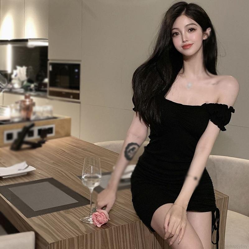 Đầm body tay ngắn ôm sát tôn dáng phong cách Hàn Quốc thời trang dành cho nữ