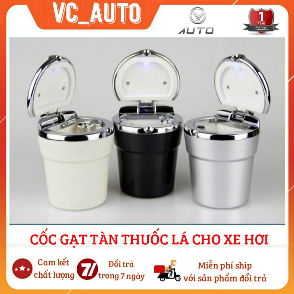 Gạt tàn thuốc trên ô tô, xe hơi tính hợp đèn led