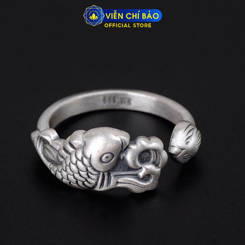 Nhẫn bạc nữ Lý Ngư Vượt Vũ Môn chất liệu bạc Thái 925 thời trang phụ kiện trang sức nữ Viễn Chí Bảo N000581