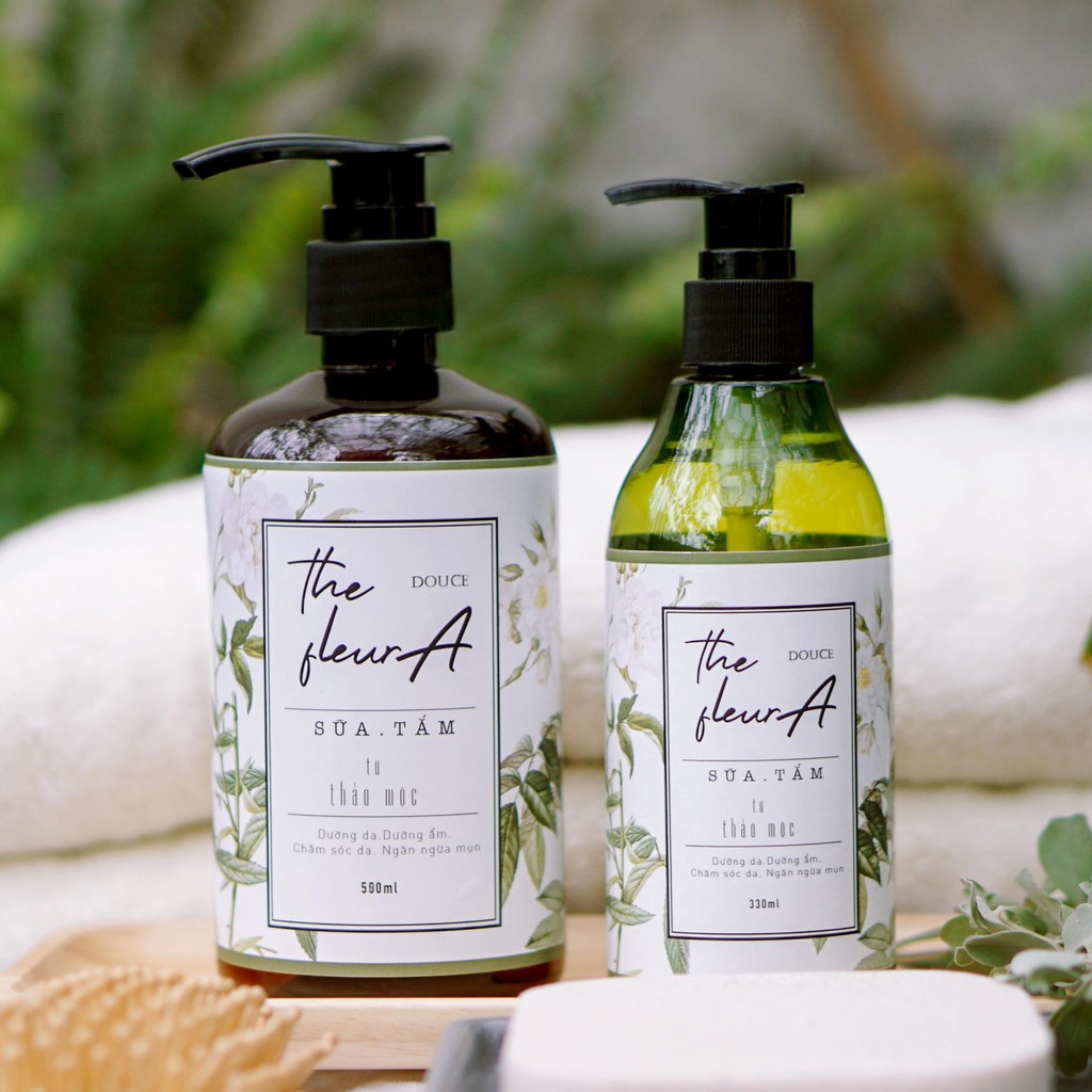 Sữa Tắm Thảo Dược The FleurA Sữa Tắm Thiên Nhiên Dưỡng Da Sữa Tắm Natural Ngăn Mụn Cơ Thể Phù Hợp Cho Bà Bầu và Cho Bé | BigBuy360 - bigbuy360.vn